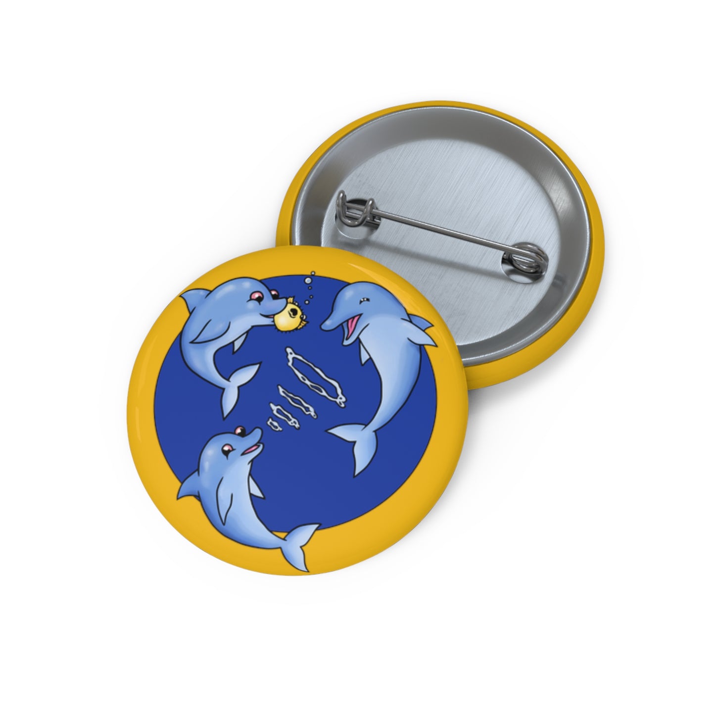 Dolphins puffing in circle