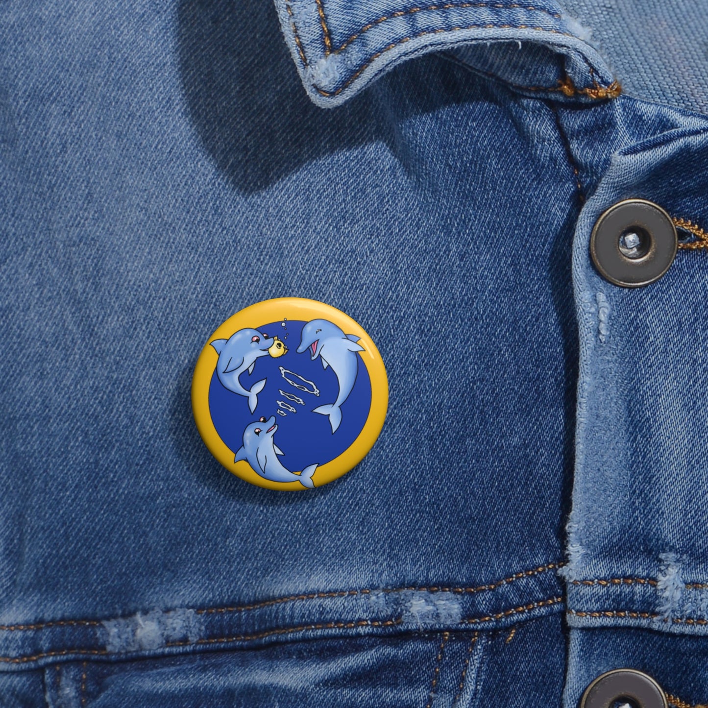 Dolphins on Denim